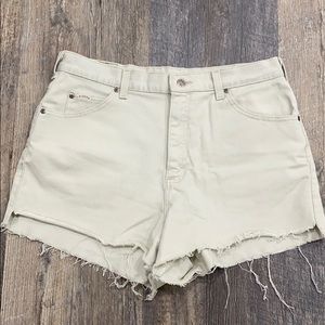 Denim Riders tan jean shorts